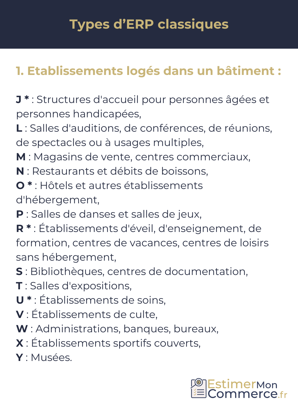 types erp classiques